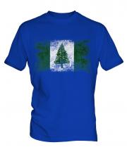 Norfolk Island Distressed Flag Mens T-Shirt