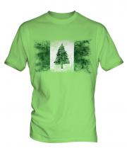Norfolk Island Distressed Flag Mens T-Shirt