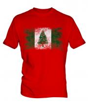 Norfolk Island Distressed Flag Mens T-Shirt