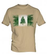 Norfolk Island Distressed Flag Mens T-Shirt