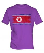 North Korea Distressed Flag Mens T-Shirt