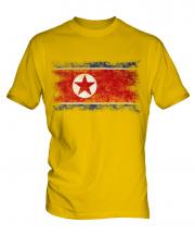 North Korea Distressed Flag Mens T-Shirt
