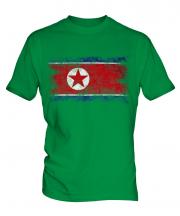North Korea Distressed Flag Mens T-Shirt