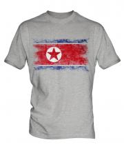 North Korea Distressed Flag Mens T-Shirt