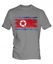 North Korea Distressed Flag Mens T-Shirt