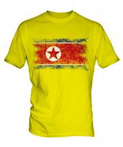 North Korea Distressed Flag Mens T-Shirt