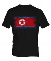 North Korea Distressed Flag Mens T-Shirt