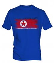 North Korea Distressed Flag Mens T-Shirt