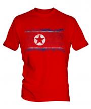 North Korea Distressed Flag Mens T-Shirt