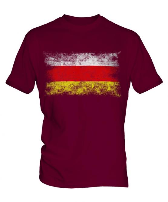 North Ossetia Distressed Flag Mens T-Shirt
