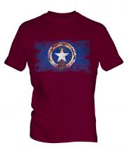 Northern Mariana Islands Distressed Flag Mens T-Shirt