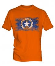 Northern Mariana Islands Distressed Flag Mens T-Shirt