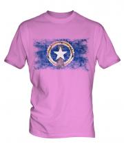 Northern Mariana Islands Distressed Flag Mens T-Shirt