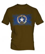 Northern Mariana Islands Distressed Flag Mens T-Shirt