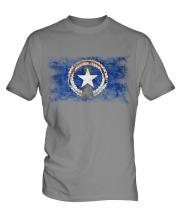 Northern Mariana Islands Distressed Flag Mens T-Shirt