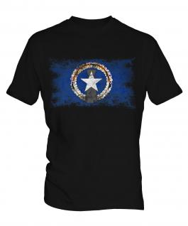 Northern Mariana Islands Distressed Flag Mens T-Shirt