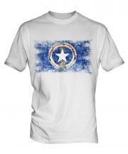 Northern Mariana Islands Distressed Flag Mens T-Shirt