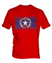 Northern Mariana Islands Distressed Flag Mens T-Shirt