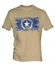 Northern Mariana Islands Distressed Flag Mens T-Shirt
