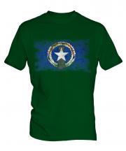 Northern Mariana Islands Distressed Flag Mens T-Shirt
