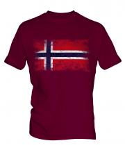 Norway Distressed Flag Mens T-Shirt