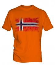 Norway Distressed Flag Mens T-Shirt