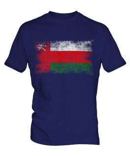 Oman Distressed Flag Mens T-Shirt