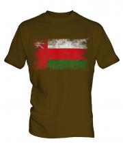 Oman Distressed Flag Mens T-Shirt