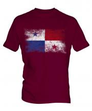 Panama Distressed Flag Mens T-Shirt
