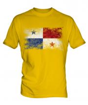 Panama Distressed Flag Mens T-Shirt