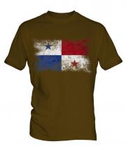 Panama Distressed Flag Mens T-Shirt