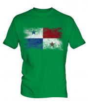 Panama Distressed Flag Mens T-Shirt