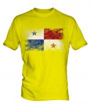 Panama Distressed Flag Mens T-Shirt