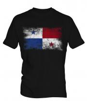 Panama Distressed Flag Mens T-Shirt