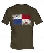 Panama Distressed Flag Mens T-Shirt