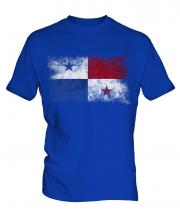 Panama Distressed Flag Mens T-Shirt