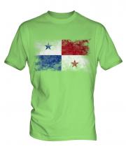Panama Distressed Flag Mens T-Shirt