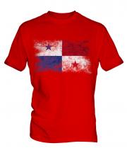 Panama Distressed Flag Mens T-Shirt