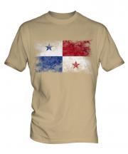 Panama Distressed Flag Mens T-Shirt
