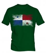 Panama Distressed Flag Mens T-Shirt