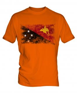 Papua New Guinea Distressed Flag Mens T-Shirt