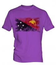 Papua New Guinea Distressed Flag Mens T-Shirt