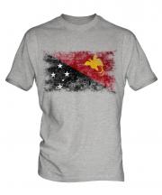 Papua New Guinea Distressed Flag Mens T-Shirt