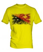 Papua New Guinea Distressed Flag Mens T-Shirt