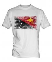 Papua New Guinea Distressed Flag Mens T-Shirt