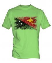 Papua New Guinea Distressed Flag Mens T-Shirt