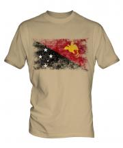 Papua New Guinea Distressed Flag Mens T-Shirt