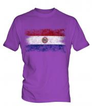 Paraguay Distressed Flag Mens T-Shirt