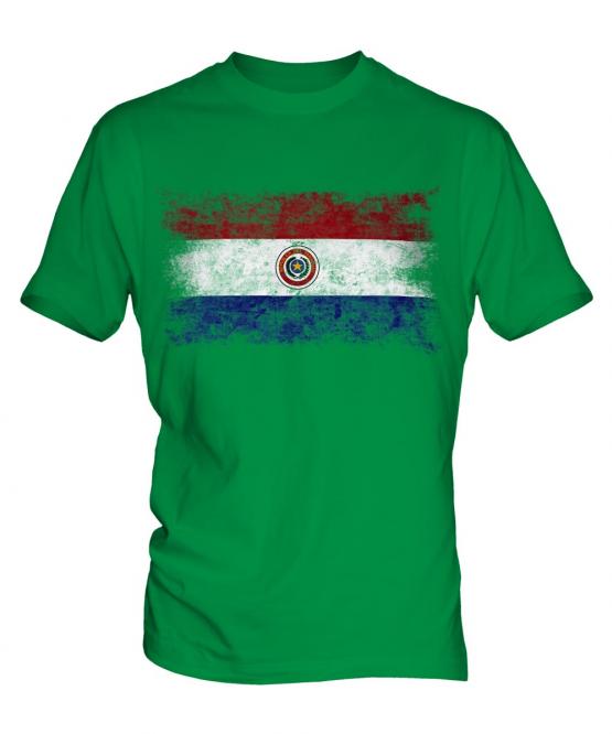 Paraguay Distressed Flag Mens T-Shirt