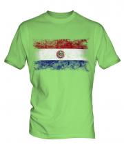Paraguay Distressed Flag Mens T-Shirt